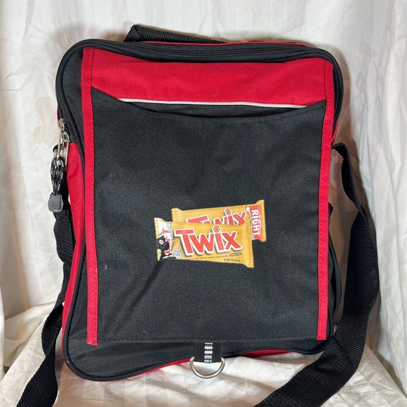 Red and Black Men's Messenger Bag - Picture 2 of 8